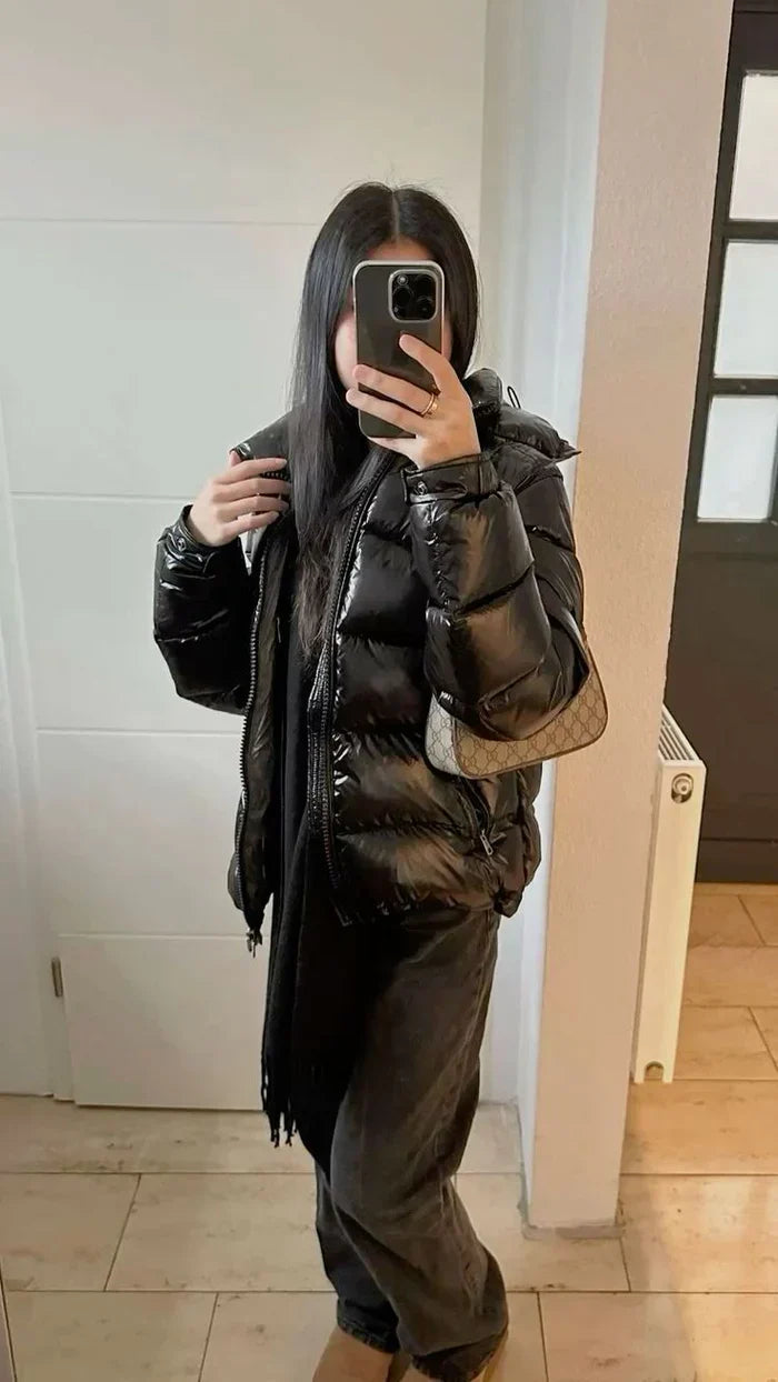Obsidian Aether Puffer Jacke – Langarm