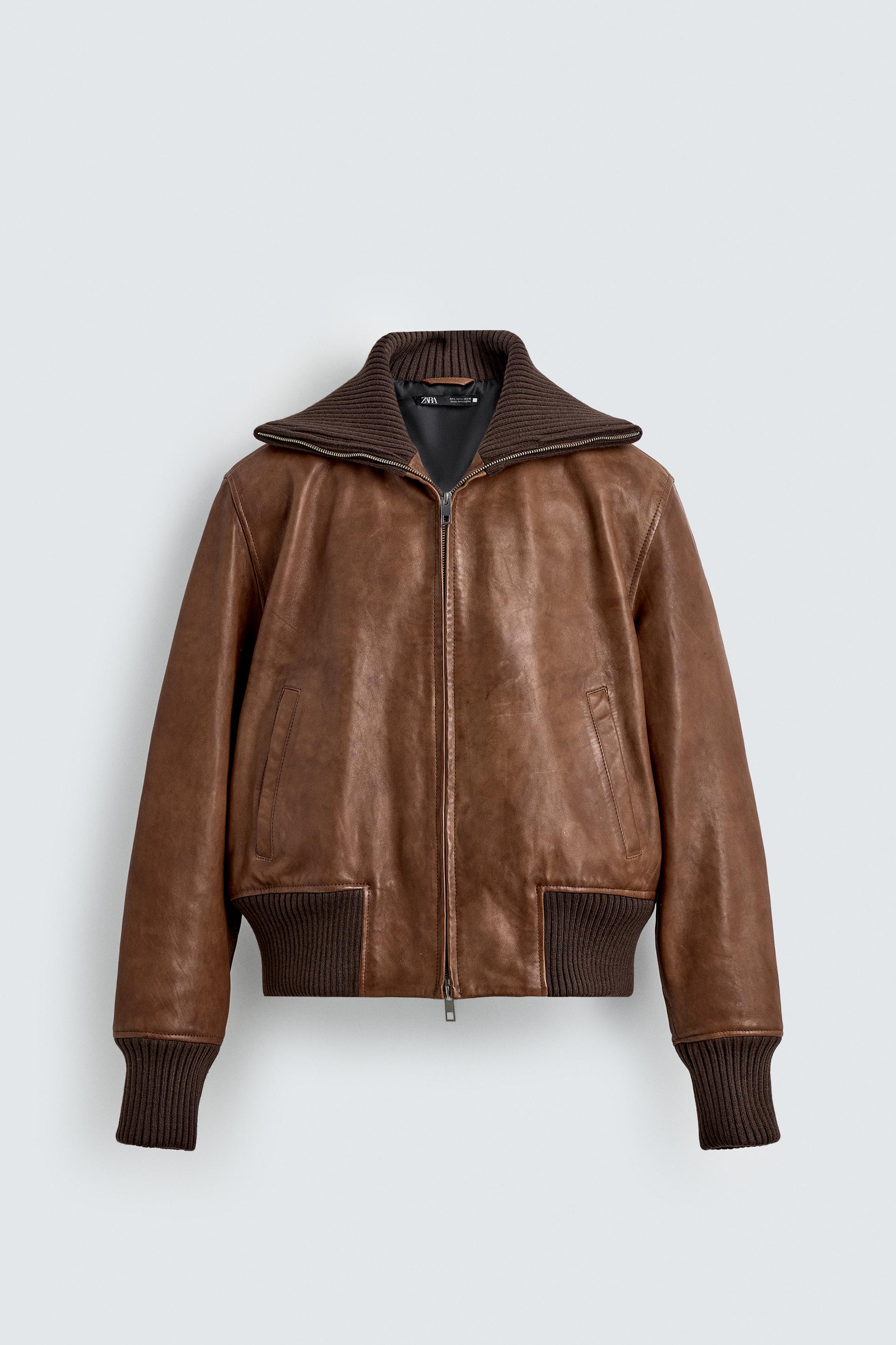 Obsidian Heritage Bomber Jacke – Vintage-Lederoptik