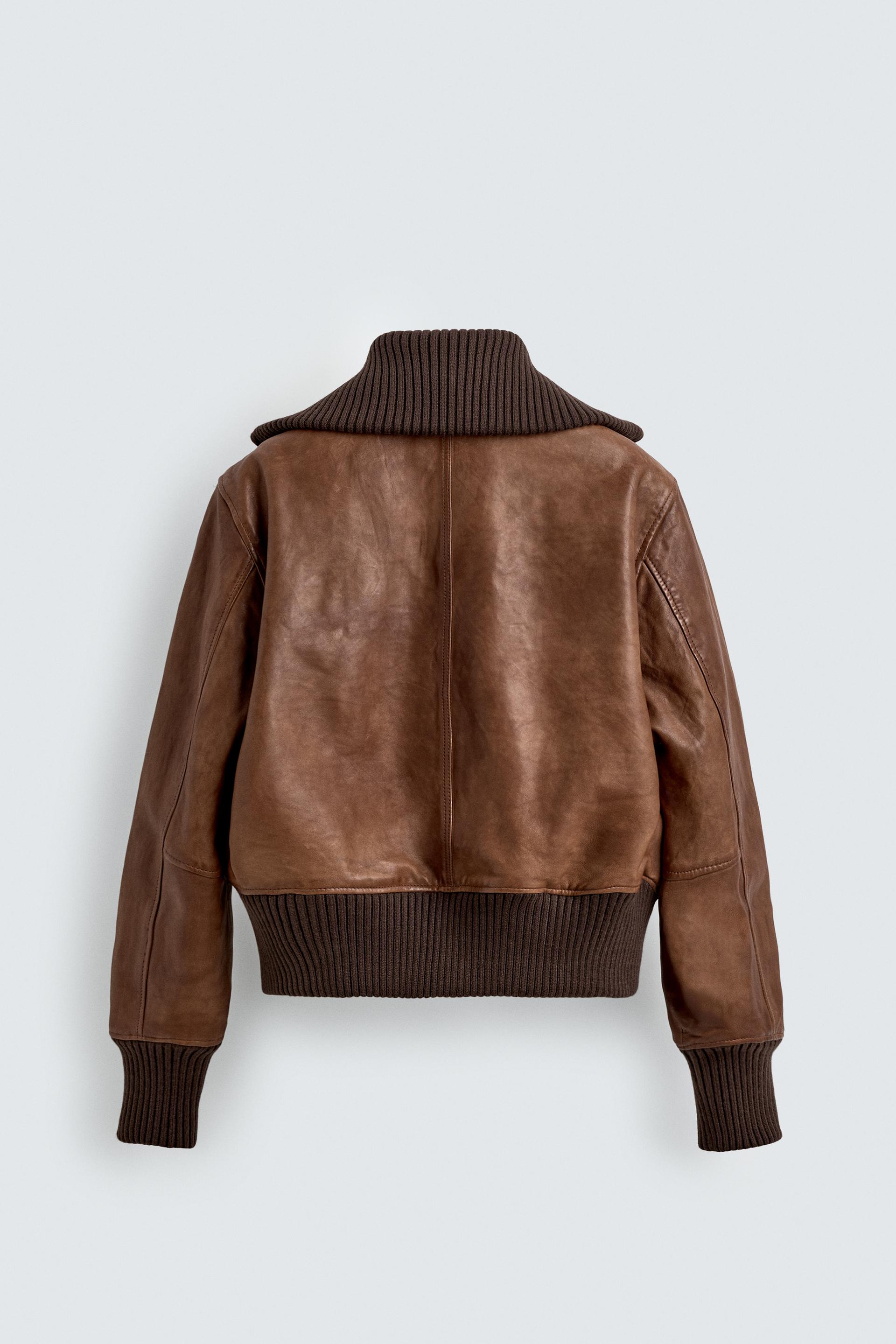 Obsidian Heritage Bomber Jacke – Vintage-Lederoptik